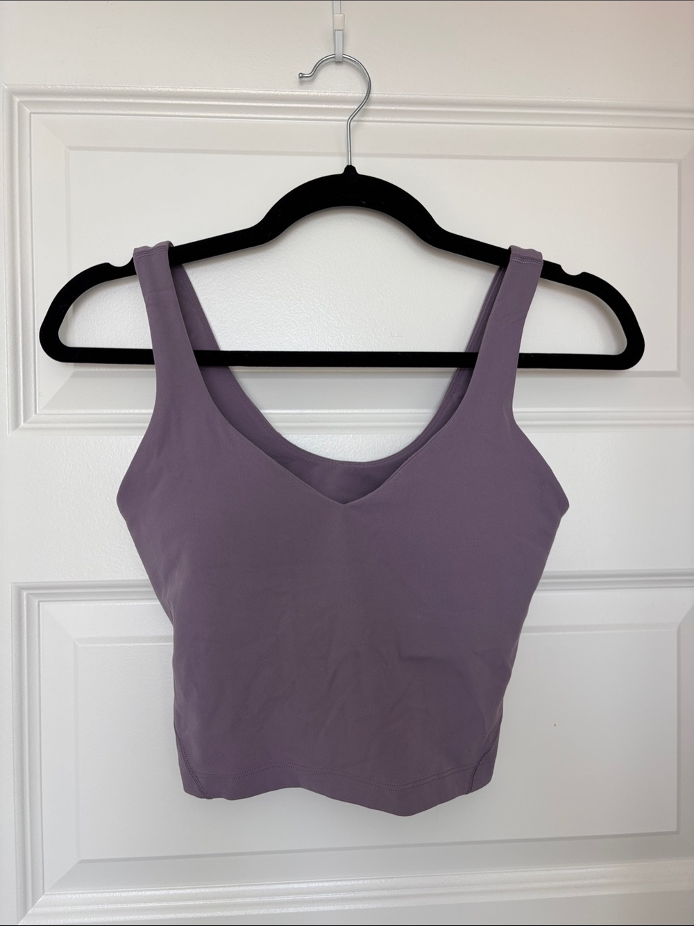 lululemon athletica lavender Crop Sports Bra